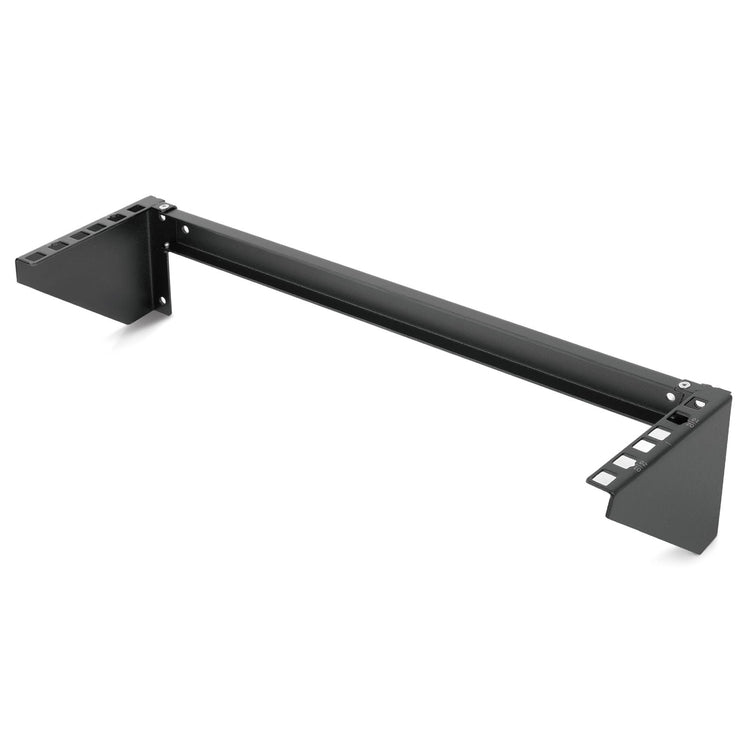 Tecmojo 2U Vertical Wall Mount Bracket, Foldable Patch Panel Bracket fit 19” Switches/IT/Data Equipment, Open Frame Server Rack with 44lbs(20kg) Capacity, Vertical/Horizontal Mounting