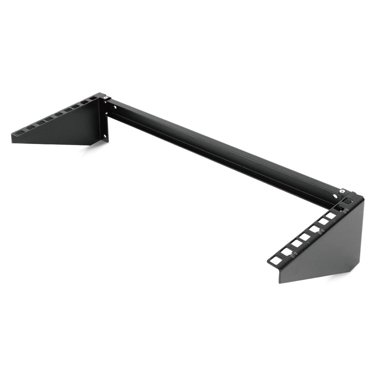 Tecmojo 3U Vertical Wall Mount bracket, Foldable Patch Panel Bracket fit 19” Switches/IT/Data Equipment, Open Frame Server Rack with 44lbs(20kg) Capacity, Vertical/Horizontal Mounting