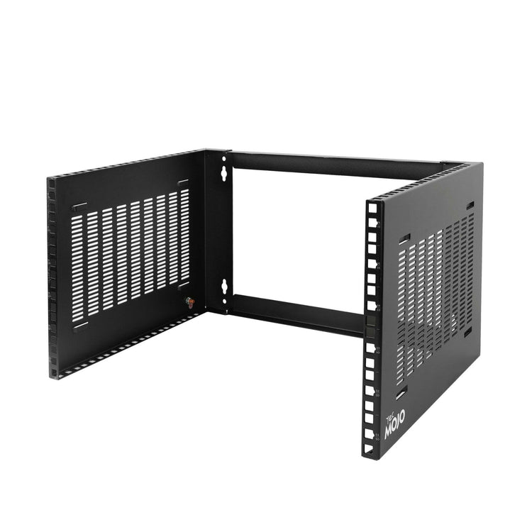 Tecmojo Wall Mount 6U Network Rack, 13.8in (350mm) Deep, Patch Panel Bracket for Shallow Server IT Equipment, 110lbs/50kg Weight Capacity, Black