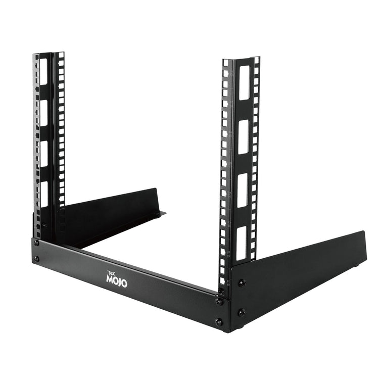 Tecmojo 2 Post Desktop Server Rack Open Frame Rack for 19in AV/Data/Audio/Studio Equipment Free Standing on Home/Office Table (8U)