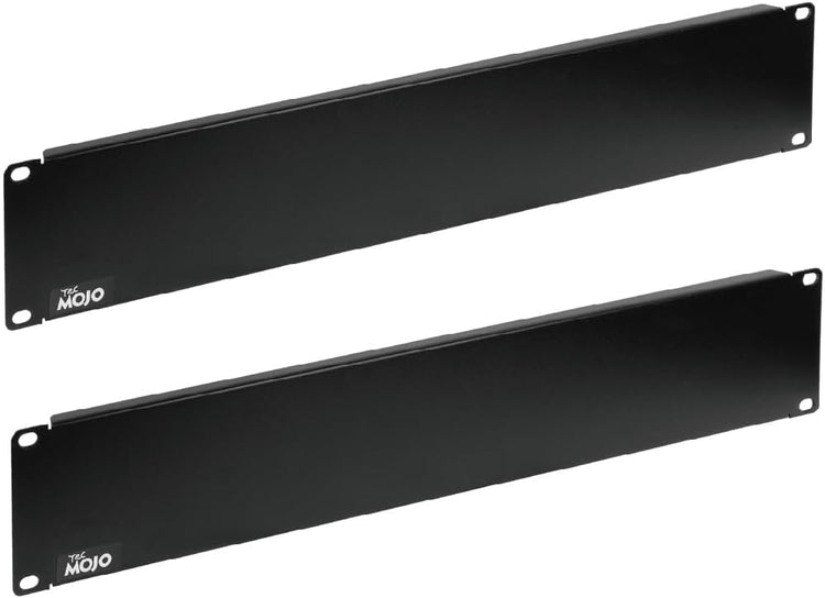 Tecmojo 2U Blank Panel,Rack Mount Plate for 19inch Server Rack,Network Rack,Enclosures and Cabinets,Solid,Black(2 Pack)