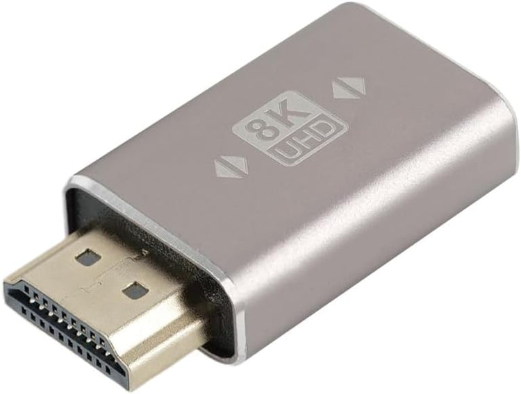 Tecmojo 8K HDMI Coupler, HDMI 2.1 Female to Female Connector Extender Gold-Plated High-Speed, Support 8K@60Hz / 4K@120Hz for Laptop, PC, Monitor, Projector, Roku TV, 2 Pack, Grey