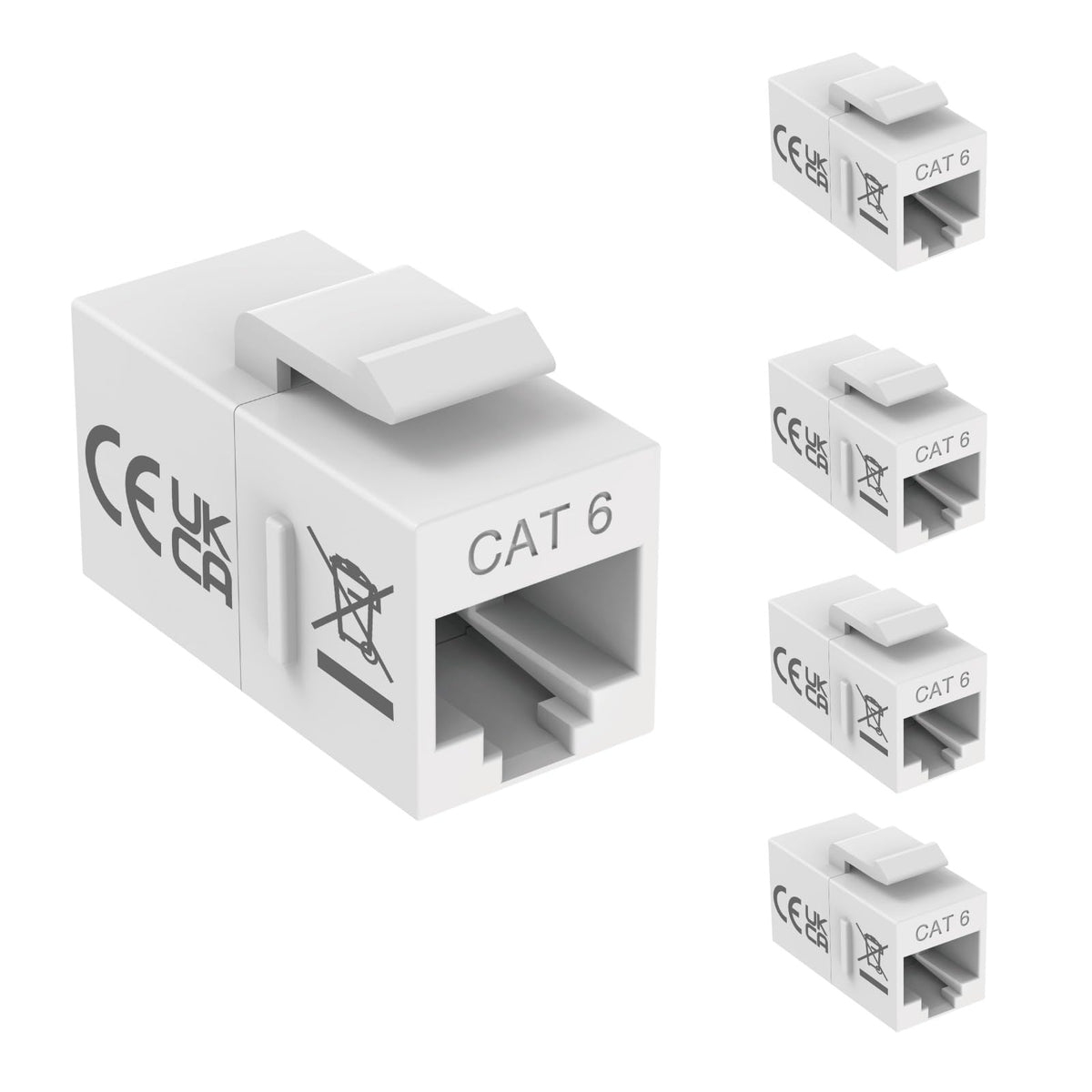 Tecmojo Keystone Coupler Cat6 UTP (Cat6 Black 25pack)