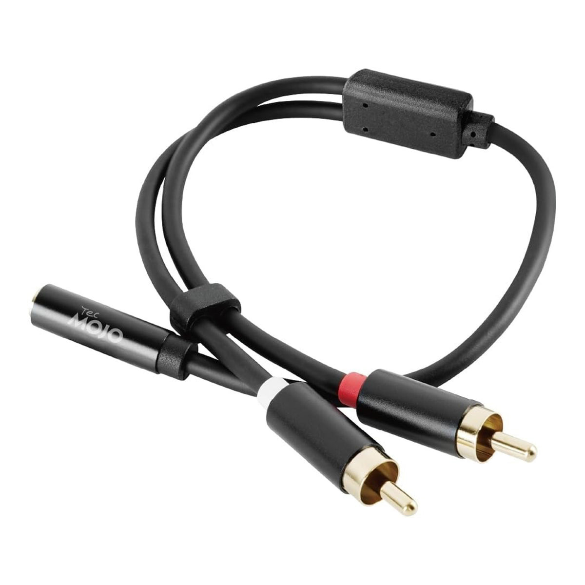 Tecmojo 2 Pack Audio Y Cable 3.5mm Female to 2 RCA Splitter Male Audio Y Cable, Gold Plated Adapter for TV, Smartphones, Reco