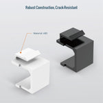 Tecmojo Blank Keystone Jack Insert (Black 25pack)