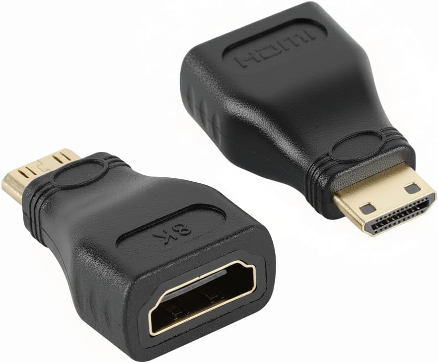 Tecmojo 8K HDMI Coupler, HDMI 2.1 Female to Female Connector Extender Gold-Plated High-Speed, Support 8K@60Hz / 4K@120Hz for Laptop, PC, Monitor, Projector, Roku TV, 2 Pack, Grey
