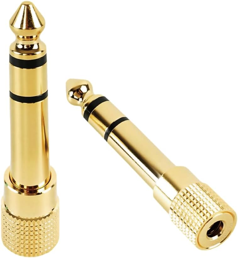 Tecmojo 2 Pack Audio Y Cable 3.5mm Female to 2 RCA Splitter Male Audio Y Cable, Gold Plated Adapter for TV, Smartphones, Record Player, MP3, Tablets, Speakers, Home Theater