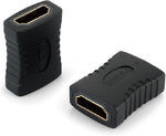 Tecmojo 8K HDMI Coupler, HDMI 2.1 Female to Female Connector Extender Gold-Plated High-Speed, Support 8K@60Hz / 4K@120Hz for Laptop, PC, Monitor, Projector, Roku TV, 2 Pack, Grey