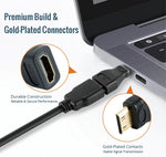 Tecmojo 8K HDMI Coupler, HDMI 2.1 Female to Female Connector Extender Gold-Plated High-Speed, Support 8K@60Hz / 4K@120Hz for Laptop, PC, Monitor, Projector, Roku TV, 2 Pack, Grey
