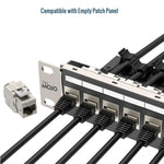 Tecmojo CAT6 Shielded keystone jack Gigabit (12, Silver, CAT6)