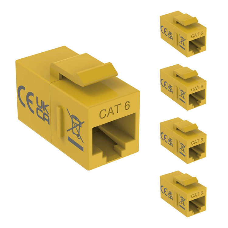 Tecmojo Keystone Coupler Cat6 UTP (Cat6 Black 25pack)
