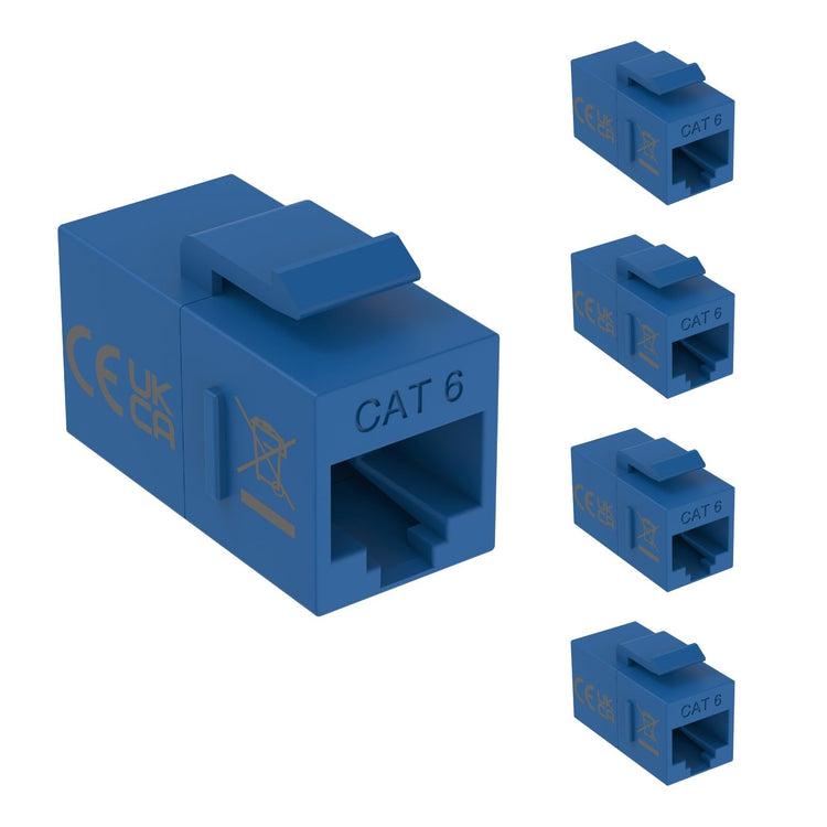 Tecmojo Keystone Coupler Cat6 UTP (Cat6 Black 25pack)
