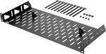 Tecmojo 1U Rack Shelf,19 inch Rack Shelf 8 inch Depth, Rack Mount Shelf, Server Rack Shelf and Network shelf with Anti-Slip Stops, 55lbs(25KG) Capacity of Vented 1U Shelf,No Lip(2 Pack)