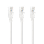 Tecmojo Ethernet Patch Cable 0.5M 6Pack, CAT6A UTP 10 Gigabit LAN Network Cable, Pure Copper LSZH RJ45 Snag-Free Patch Cord, White RAL9003