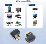 Tecmojo 8K HDMI Coupler, HDMI 2.1 Female to Female Connector Extender Gold-Plated High-Speed, Support 8K@60Hz / 4K@120Hz for Laptop, PC, Monitor, Projector, Roku TV, 2 Pack, Grey