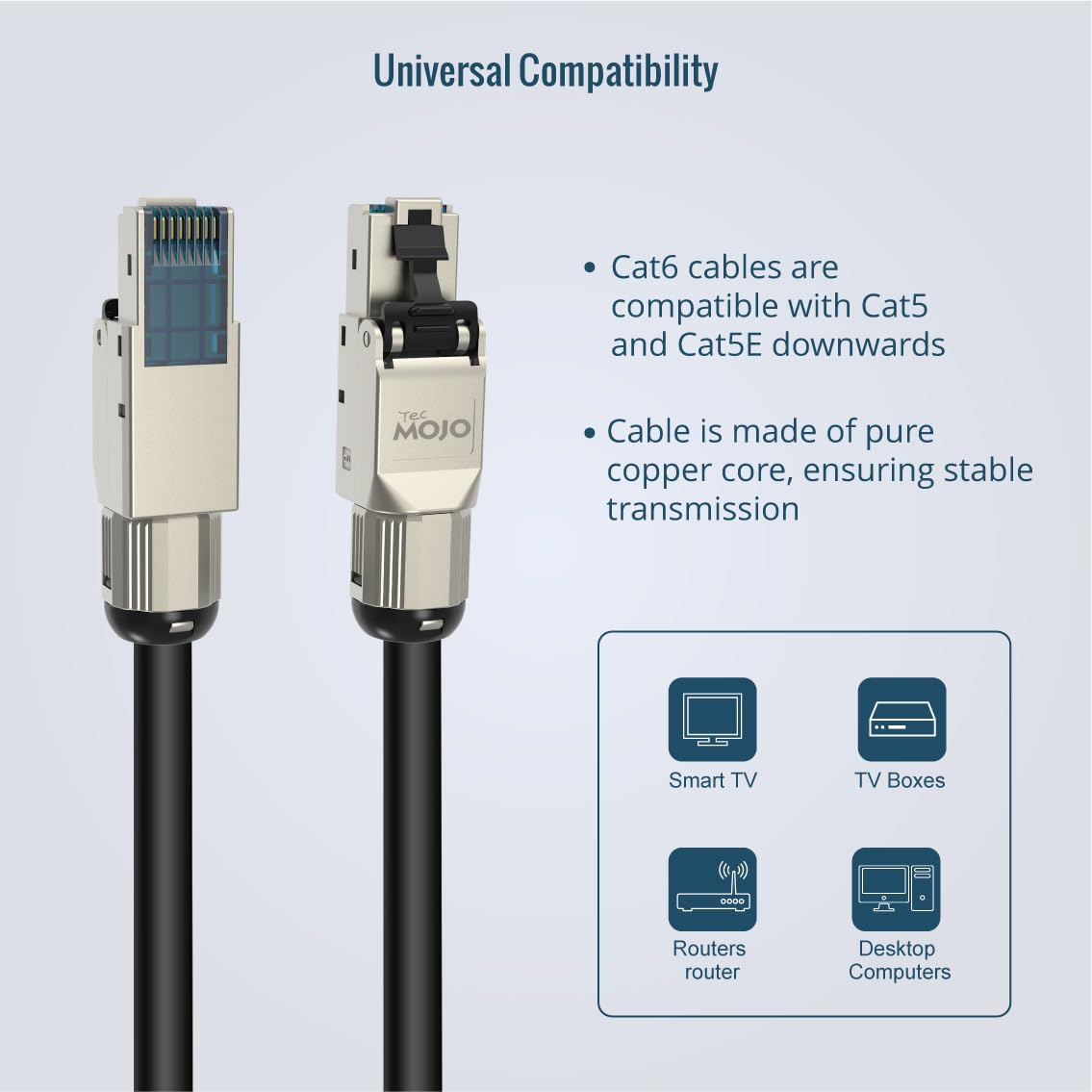 Tecmojo CAT8 S/FTP 20M, 40Gigabit LAN Ethernet Network Bulk Cable Pure Copper Conductor 22AWG with 40% Copper Braiding Shielding LSZH Dca, Yellow, with Cable Tool, RJ45 Connectors & Keystone Jacks