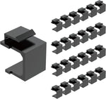 Tecmojo Blank Keystone Jack Insert (Black 25pack)