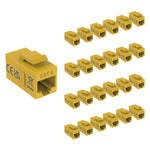 Tecmojo Keystone Coupler Cat6 UTP (Cat6 Black 25pack)