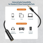 Tecmojo 2 Pack Audio Y Cable 3.5mm Female to 2 RCA Splitter Male Audio Y Cable, Gold Plated Adapter for TV, Smartphones, Record Player, MP3, Tablets, Speakers, Home Theater