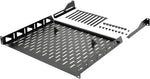Tecmojo 1U Rack Shelf,19 inch Rack Shelf 8 inch Depth, Rack Mount Shelf, Server Rack Shelf and Network shelf with Anti-Slip Stops, 55lbs(25KG) Capacity of Vented 1U Shelf,No Lip(2 Pack)