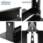 Tecmojo 45U 2-Post Open Frame Server Rack 19" Network, Server, AV, Data & IT Equipment, Telecom & Patch Panel Mount, 1763 lbs Capacity, Black