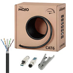 Tecmojo CAT8 S/FTP 20M, 40Gigabit LAN Ethernet Network Bulk Cable Pure Copper Conductor 22AWG with 40% Copper Braiding Shielding LSZH Dca, Yellow, with Cable Tool, RJ45 Connectors & Keystone Jacks