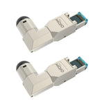 Tecmojo CAT8 Shielded RJ45 connector, Tooless Field Plug 40 Gigabit, 2 Pack