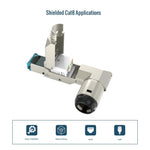 Tecmojo CAT8 Shielded RJ45 connector, Tooless Field Plug 40 Gigabit, 2 Pack