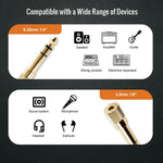 Tecmojo 2 Pack Audio Y Cable 3.5mm Female to 2 RCA Splitter Male Audio Y Cable, Gold Plated Adapter for TV, Smartphones, Record Player, MP3, Tablets, Speakers, Home Theater