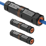 Tecmojo 6 Pack Waterproof Cat 6 RJ45 Connector, IP68 120mm Length Cat 6/Cat 5E/Cat 5 Shielded Waterproof RJ45 Coupler Outdoor Cable Extender for Outdoor Ethernet LAN Cable