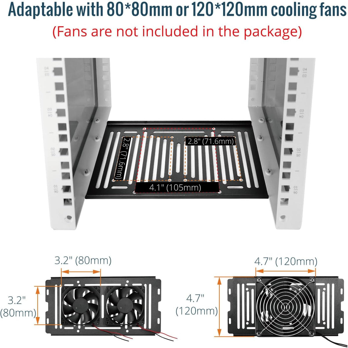 Tecmojo 4U Server Rack, 10 inch Wide 200mm Deep Desktop Rack with Shelf, Micro HDMl to HDMI Adapter Board, Blank Panel for 10 inch Servers, Network, Audio, and Video Equipment