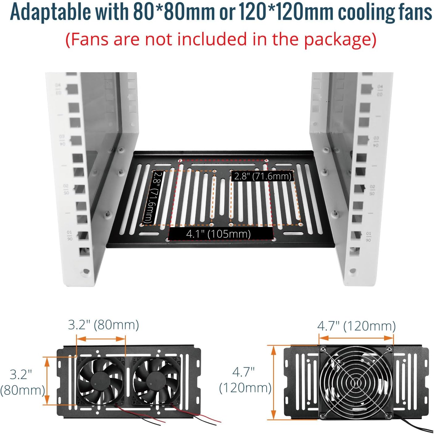 Tecmojo 4U Server Rack, 10 inch Wide 200mm Deep Desktop Rack with Shelf, Micro HDMl to HDMI Adapter Board, Blank Panel for 10 inch Servers, Network, Audio, and Video Equipment