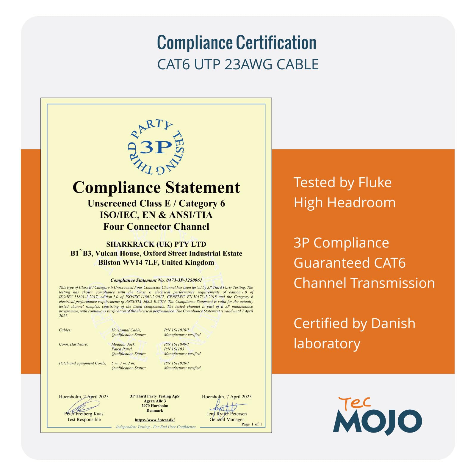 Tecmojo CAT8 S/FTP 20M, 40Gigabit LAN Ethernet Network Bulk Cable Pure Copper Conductor 22AWG with 40% Copper Braiding Shielding LSZH Dca, Yellow, with Cable Tool, RJ45 Connectors & Keystone Jacks