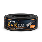 Tecmojo Ethernet Patch Cable 0.5M, 6 Pack, CAT6 UTP Gigabit LAN Network Cable, Pure Copper LSZH RJ45 Snag-Free Patch Cord Black