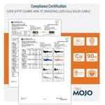 Tecmojo CAT8 S/FTP 20M, 40Gigabit LAN Ethernet Network Bulk Cable Pure Copper Conductor 22AWG with 40% Copper Braiding Shielding LSZH Dca, Yellow, with Cable Tool, RJ45 Connectors & Keystone Jacks