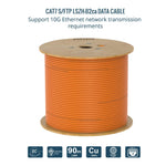 Tecmojo CAT8 S/FTP 20M, 40Gigabit LAN Ethernet Network Bulk Cable Pure Copper Conductor 22AWG with 40% Copper Braiding Shielding LSZH Dca, Yellow, with Cable Tool, RJ45 Connectors & Keystone Jacks