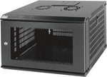 Tecmojo 9RU Wall Mount Network Cabinet, Data Server Rack Enclosure with Lockable Mesh Door and Side Panels, 50 kg /110 lbs Max Loading, 450 mm Deep, for 19 inches IT Equipment, Black