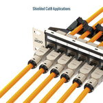 Tecmojo CAT8 Shielded RJ45 connector, Tooless Field Plug 40 Gigabit, 2 Pack