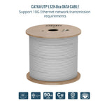 Tecmojo CAT8 S/FTP 20M, 40Gigabit LAN Ethernet Network Bulk Cable Pure Copper Conductor 22AWG with 40% Copper Braiding Shielding LSZH Dca, Yellow, with Cable Tool, RJ45 Connectors & Keystone Jacks