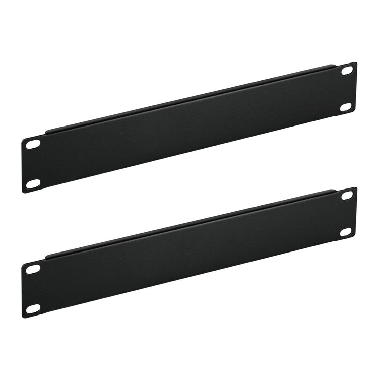 Tecmojo 1U Blank Rack Mount Panel, Steel Patch Panel Filler for 10" Width Server Rack, Network Cabinet, Data Center, Home Labs, Black (2 Pack)